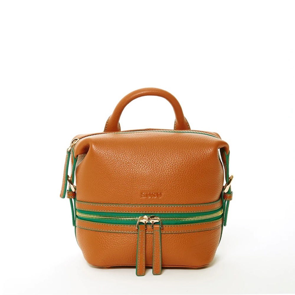 Susu Ashley Small Brown Leather Backpack
